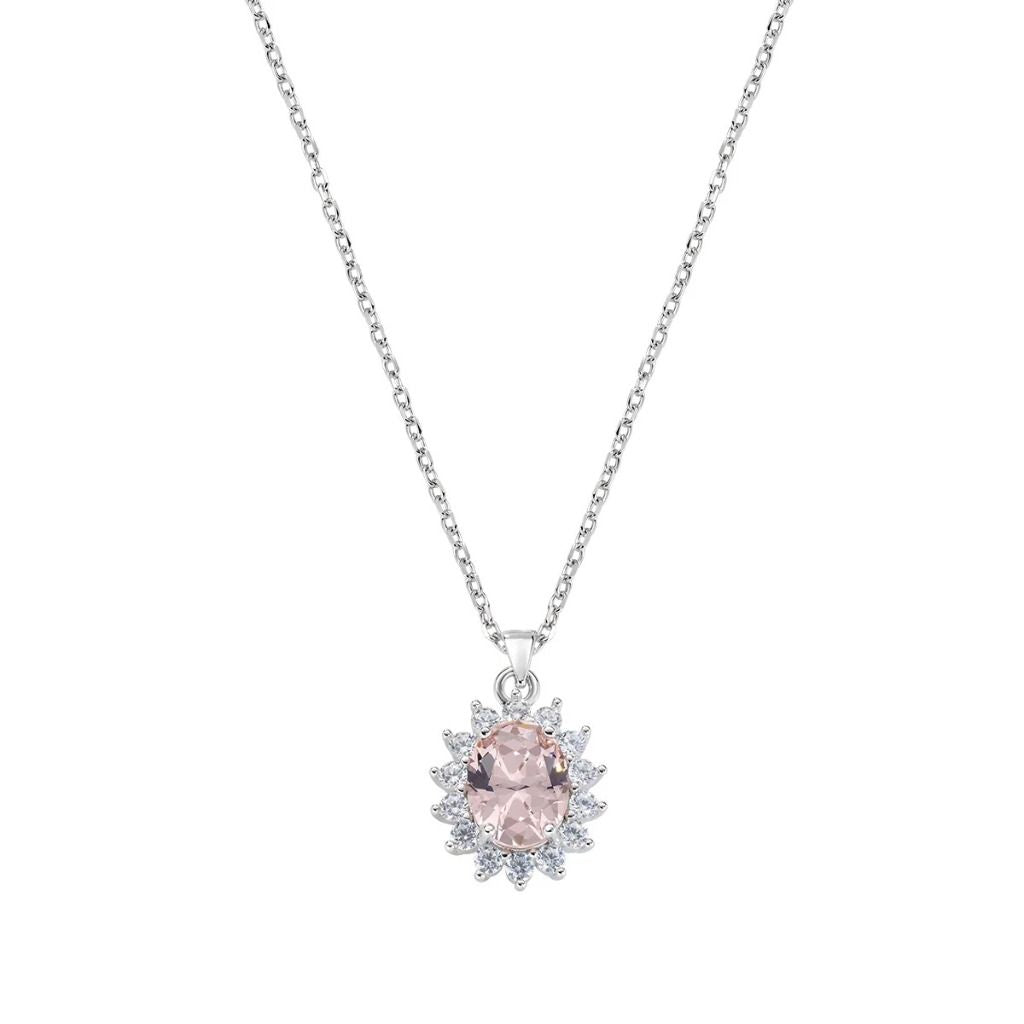Collana Amen Royal Lady Zircone con Morganite CLLDGBBMO