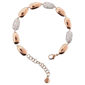 Pulsera Bronzallure con piedras brillantes y pavé de circonitas cúbicas