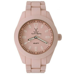 Ladies' TOYWATCH VV21BP Solo Tempo Watch, Pink Dial, Soft Touch Steel Strap
