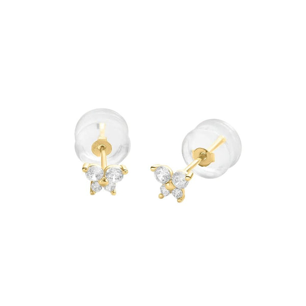 Orecchini Stroili Lobo Farfalla Bon Ton Oro Giallo 9 KT E Cubic Zirconia 1400567