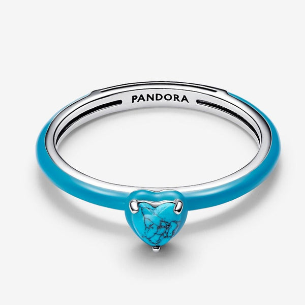 Anello Pandora Turquoise Chakra Heart Pandora ME 193828C01