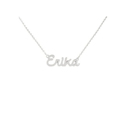 Collana Nome Erika In Acciaio 316