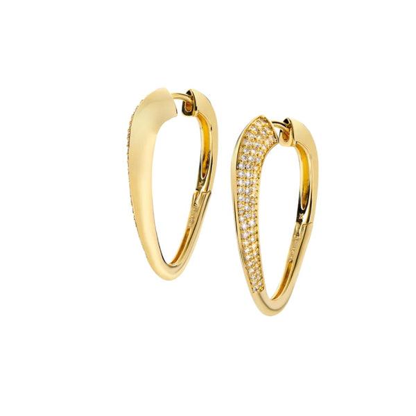 Orecchini Amen Collezione Aldebaran Cerchi con Zirconi in Lega -