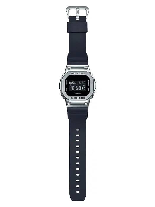 G-Shock Digital Watch with Steel Case and Silicone Strap
