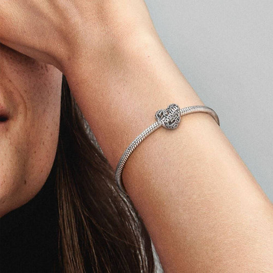 Charm Pandora Openwork Cuore Della Famiglia