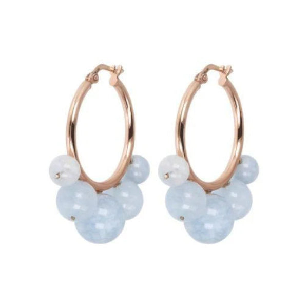 Orecchini Bronzallure A Cerchio Con Perline -