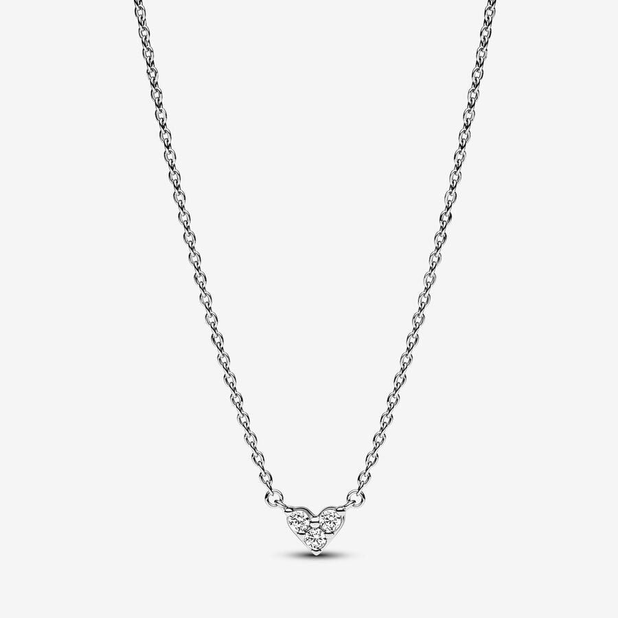 Collana Pandora Cuore Con Tre Pietre 393014C01-45