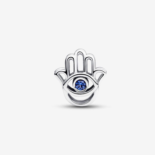 Charm Pandora Openwork Mano Di Fatima Pietra Blu 794062C01