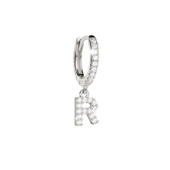 Rebecca Myn Initial R Single Earring