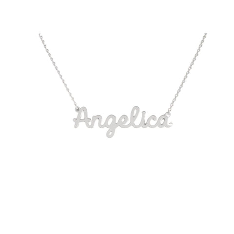 Angelica Name Necklace in 316 Stainless Steel