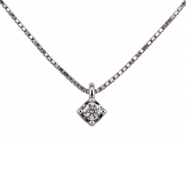 Collana Bibigì Puntoluce in oro Bianco 18 KT e Diamante Naturale