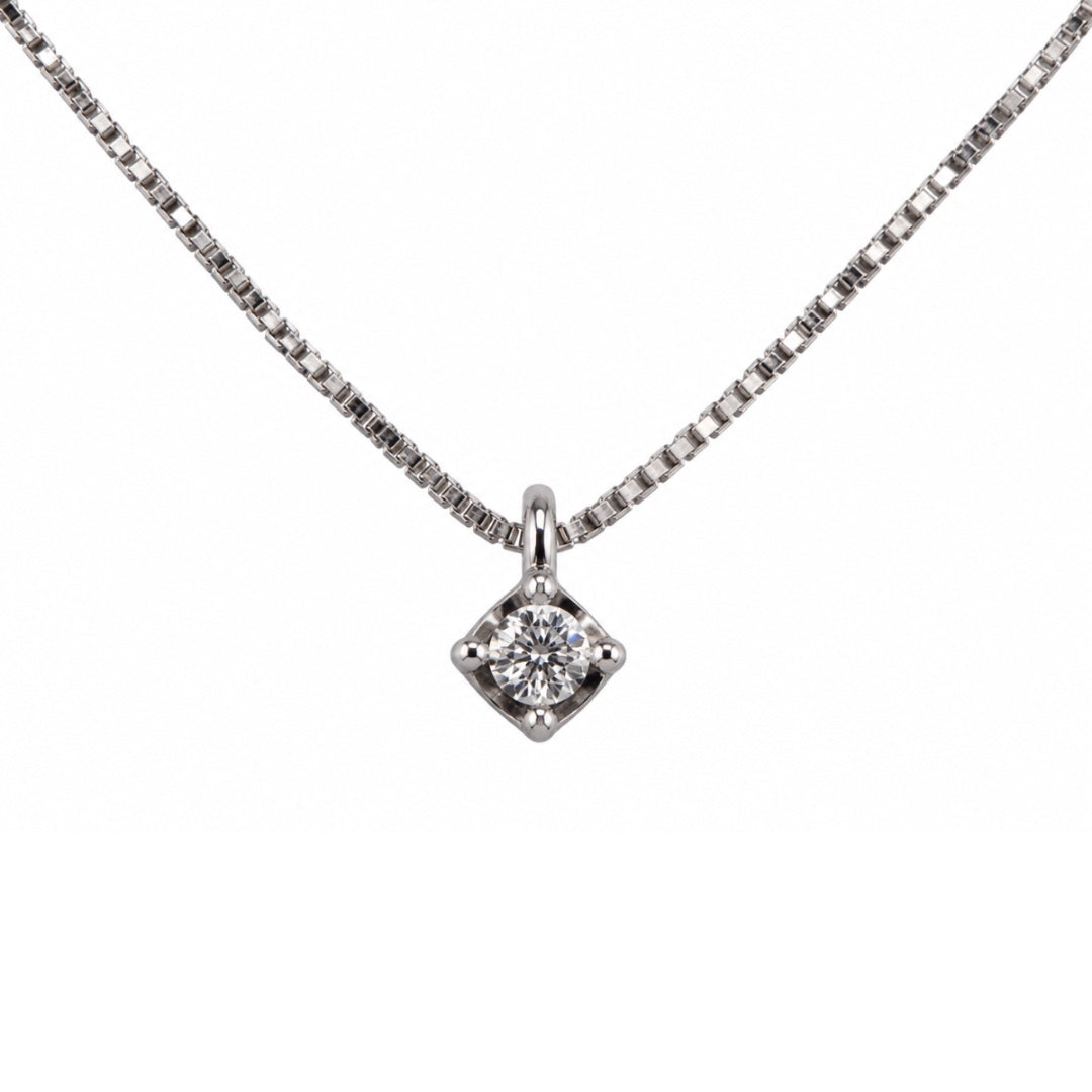 Collana Bibigì Puntoluce in oro Bianco 18 KT e Diamante Naturale