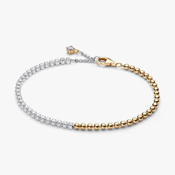 Bracciale Pandora Tennis E Sfere Placcato Oro Giallo 14 KT 564820C01