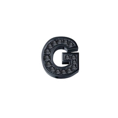 Charm Elements Lettera G in Oro Brunito e Diamanti Neri 0,02 ct DCHF7278G.002