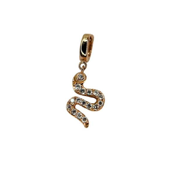 Colgante de serpiente de Giorgio Visconti en oro rosa y diamantes