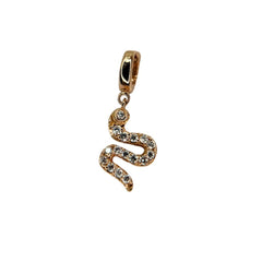 Colgante de serpiente de Giorgio Visconti en oro rosa y diamantes