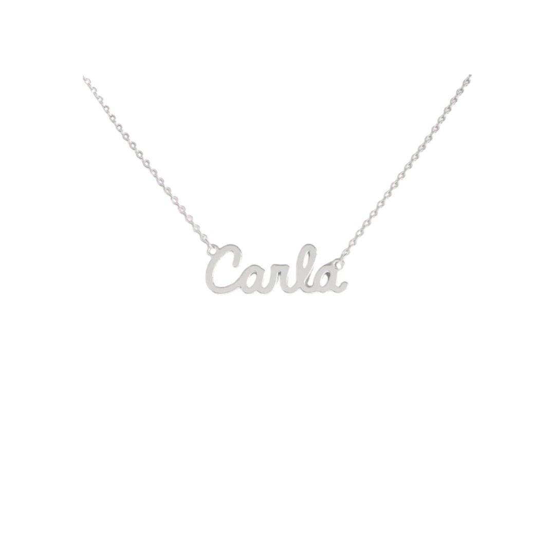 Collana Nome Carla In Acciaio 316