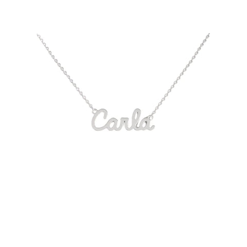 Collana Nome Carla In Acciaio 316