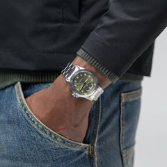 Orologio Uomo Hamilton Khaki Field King Day-Date Automatico 40 mm Verde H64475160