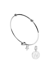Rebecca My World Rigid Silver Bracelet with Star