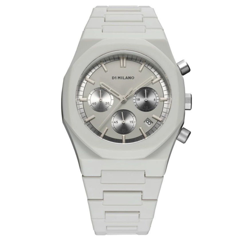 Fossil Men's D1 Milano Watch Grey Polycarbon 40.5mm