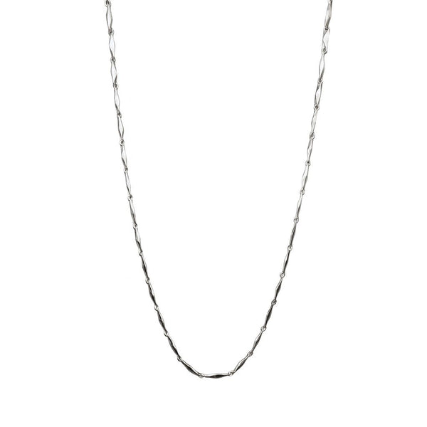 Collar para hombre de oro blanco de 18 quilates