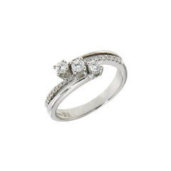 Anello Trilogy Fascia Mirco Visconti in Oro Bianco e Diamanti LF251