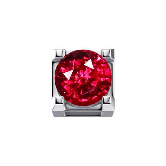 Elements Griffe in White Gold and Ruby 0.05 ct
