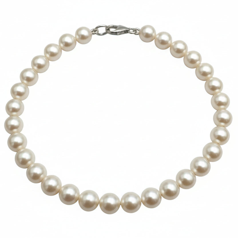 Freshwater Pearl Bracelet with White Gold Clasp