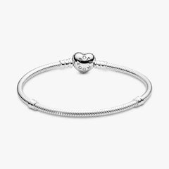 Bracciale Pandora Con Chiusura A Cuore Pavè 590727CZ