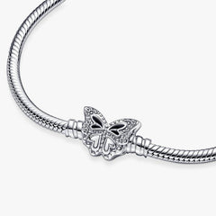 Pandora Bracelet With Butterfly Clasp