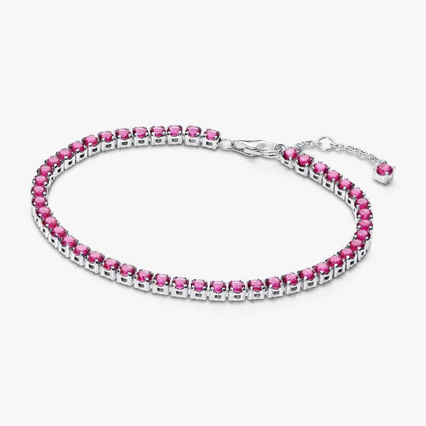 Bracciale Pandora Tennis Cristalli Rosa Scuro 591469C04