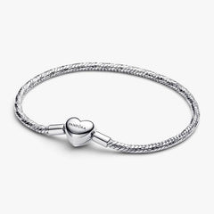 Bracciale Pandora Maglia Snake Sfaccettata Con Chiusura A Cuore 594236C00