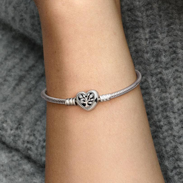 Bracciale Pandora Con Chiusura A Cuore Albero Della Famiglia 598827C01