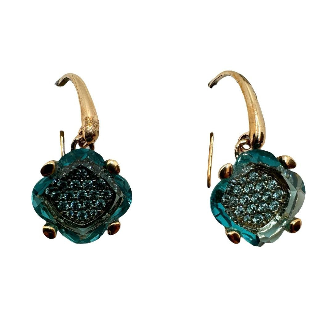 Orecchini Bronzallure Felicia Con Topazio Azzurro E Zirconi WSBZ00975BP
