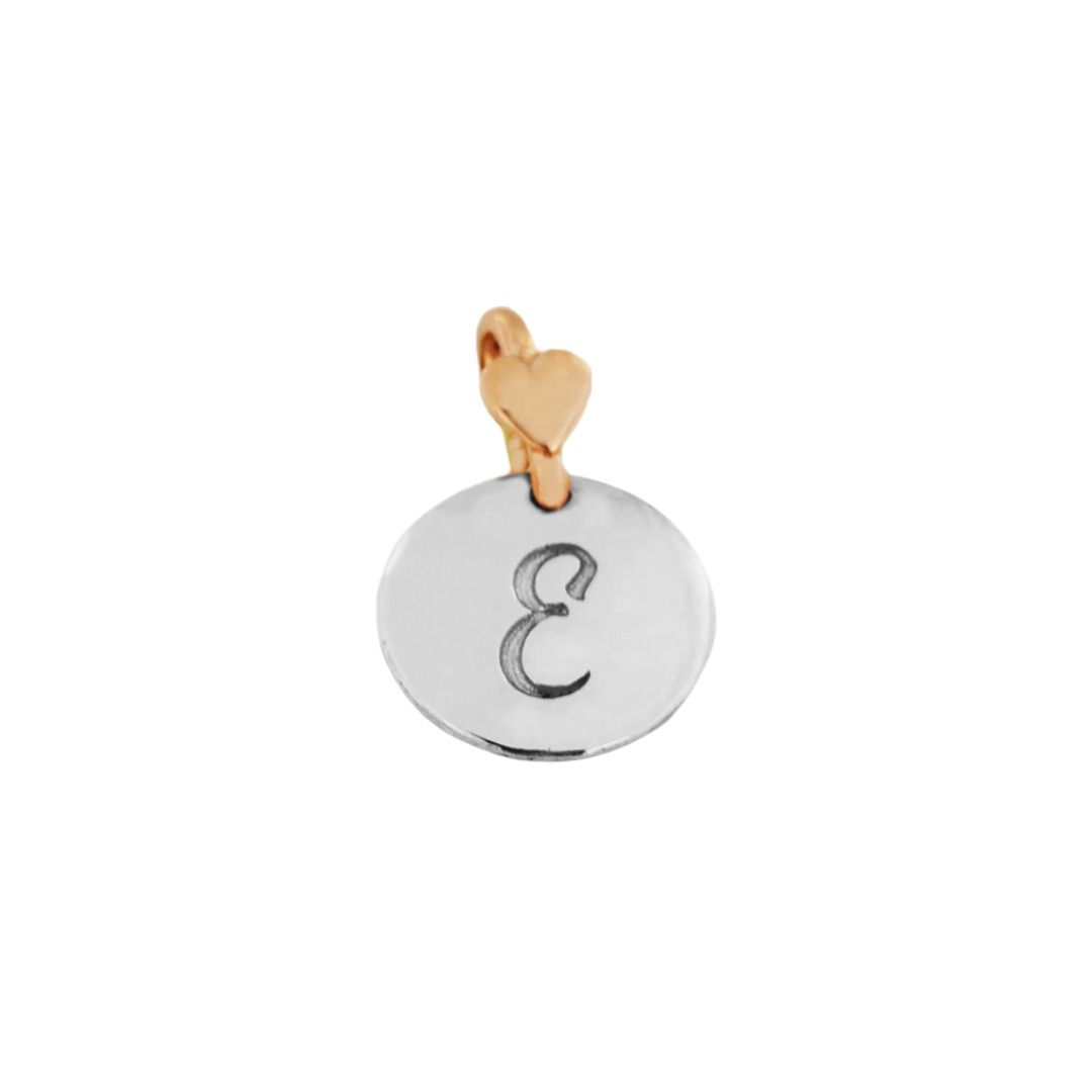 Dodo Mariani Initial Charm in Silver and 9K Yellow or Rose Gold