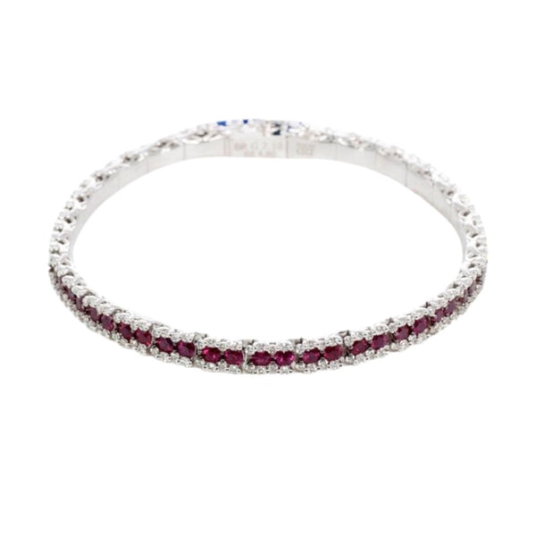 Bracciale Davite&Delucchi Tennis con Rubini e Diamanti BR001994RB12