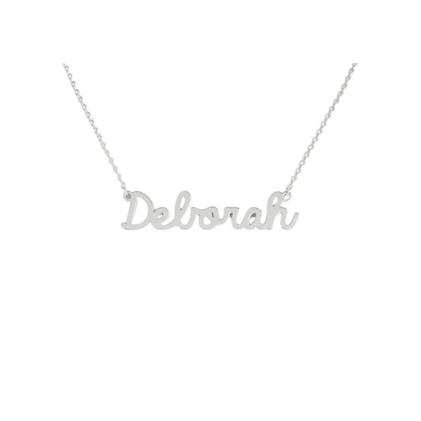 Collana Nome Deborah In Acciaio 316 -