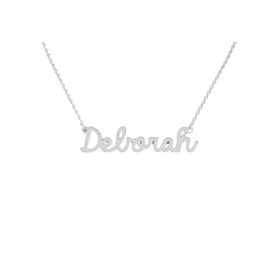 Collana Nome Deborah In Acciaio 316