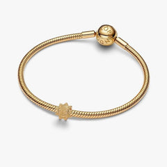 Pandora Mini Sun Charm Diamond Effect Yellow Gold Finish
