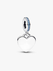 Charm Pandora Cuore Pendente Da Incidere Pietre Blu 793926C03