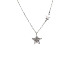 Collana Stelle in Oro Bianco 18 KT e Diamanti 198934