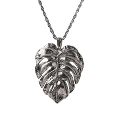 Collar de hoja de Monstera desnuda de Isola Bella