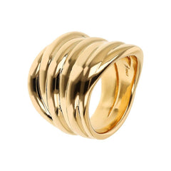 Etruscan Graduated Band Ring with Striped Texture