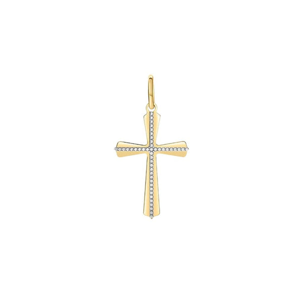Ciondolo Stroili Croce Holy Oro Bicolore 9 KT 1411713
