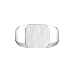 Anello Zancan In Argento Quadrato Incidibile ESA064