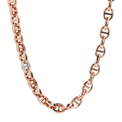 Collar de malla Bronzallure Marina con detalle de circonitas cúbicas pavé