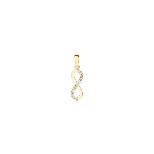 Ciondolo Stroili Infinito Oro Giallo 9KT Cubic Zirconia Bianco 1429248
