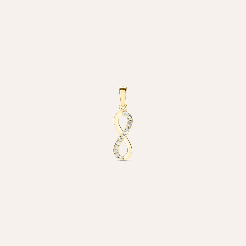 Ciondolo Stroili Infinito Oro Giallo 9KT Cubic Zirconia Bianco 1429248