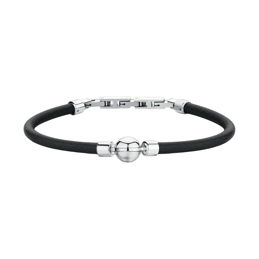 Brosway Origin Bracelet in Black Leather